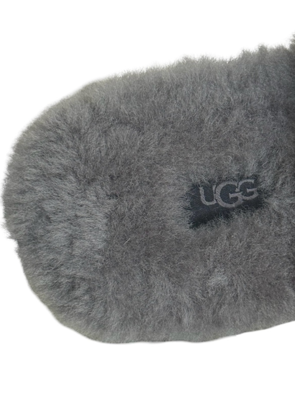 NWOT UGG Women's Fluff Yeah Slippers Grey Sheepskin Slingback! Size 10! NEW! - Picture 7 of 8